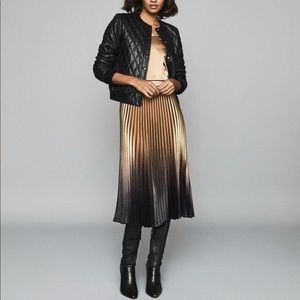 Ottolie Cross stitch leather jacket